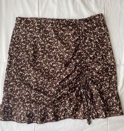 Brown Mini Skirt