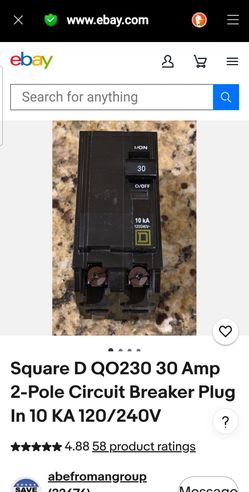 30A breaker