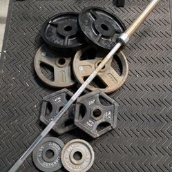 Olympic Weights And Bar 