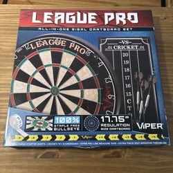 GLD Products Viper League Pro Sisal Dartboard New W/ Original Shipping Box