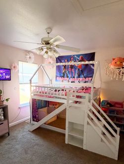 Bunk bed with slide