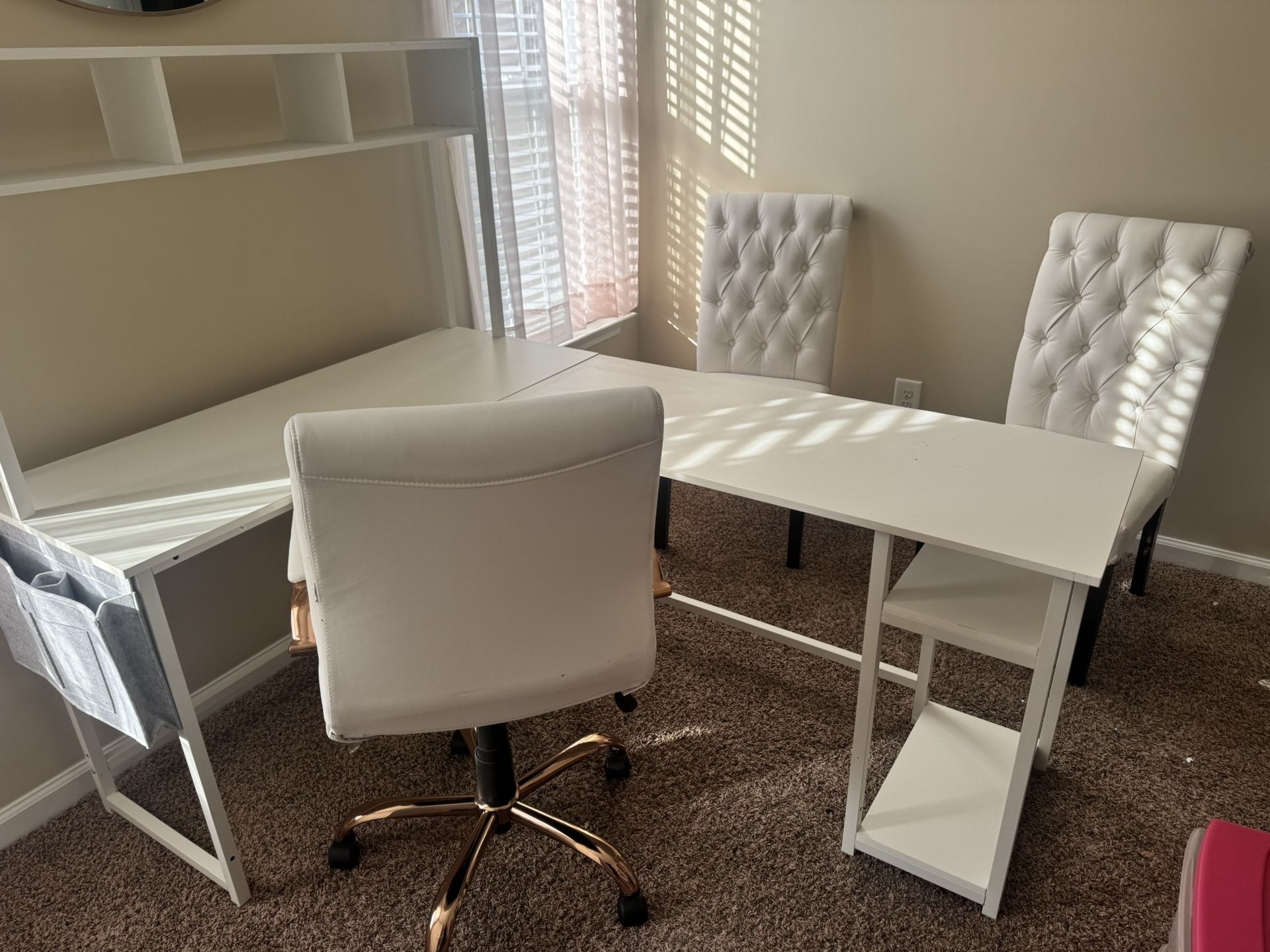 All White Office Furniture. Moving Need Gone