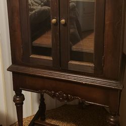 Antique Phone Cabinet 