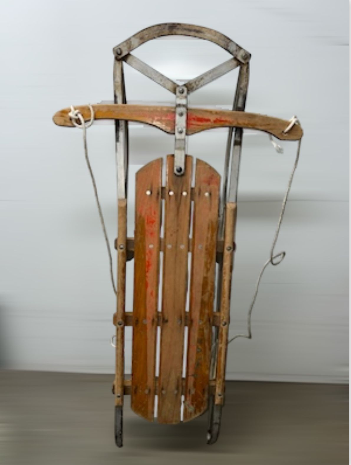 VINTAGE 1950’s Flexible Flyer 48 In Toboggan Sled 