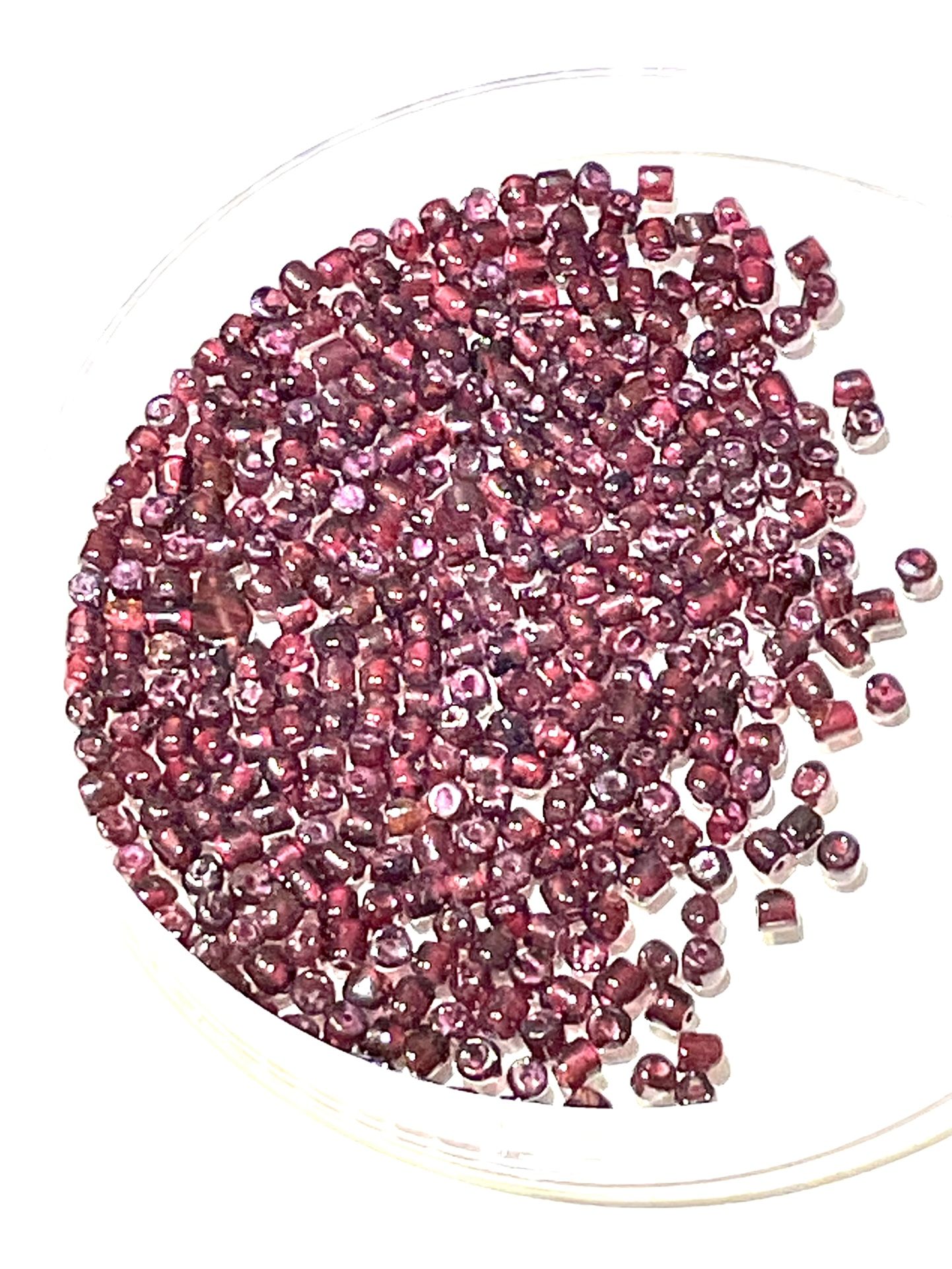 Lot Of 4mm Garnet Spacer Beads