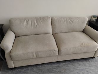Beige Fabric Couch