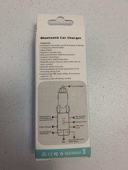 Wireless bluetooth car kit handsfree talk mp3 player dual car charger