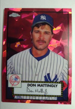 002/100 DON MATTINGLY 2021 Topps Chrome Platinum Anniversary Red Atomic Refractor #696