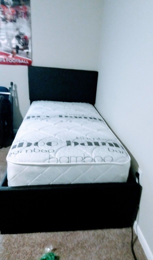 $275 Twin Bed Frame With Mattress Brand New Free Delivery Same Day