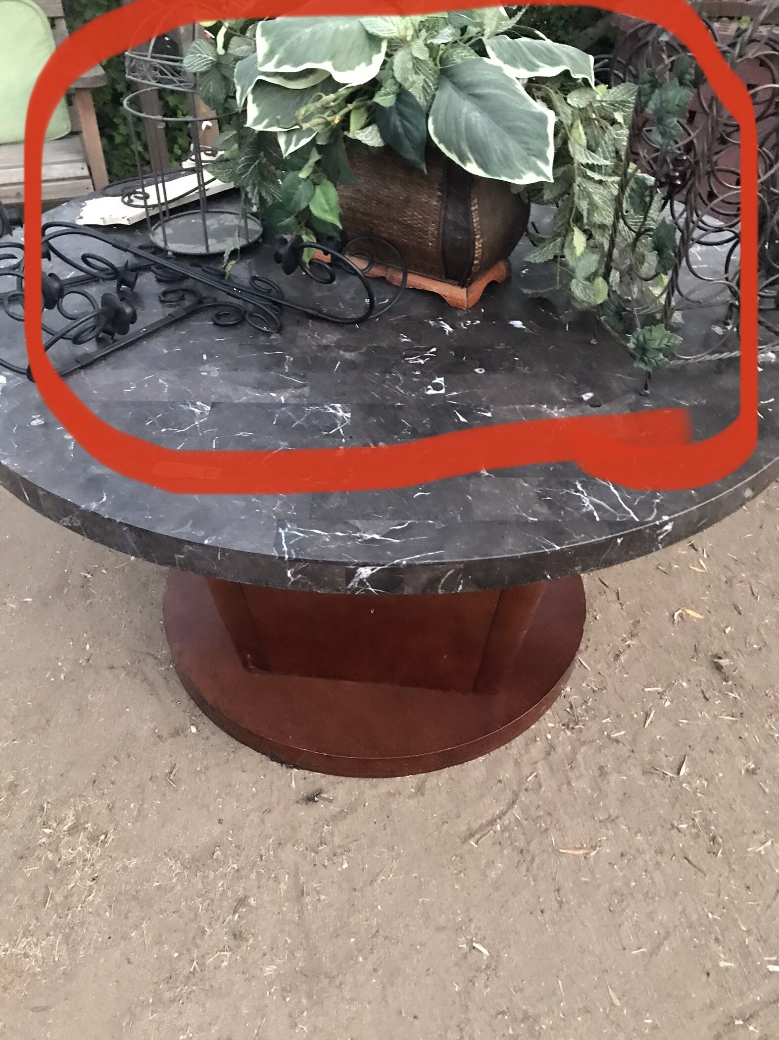 Plant And Some Cándele Holders And Some Wine Stack