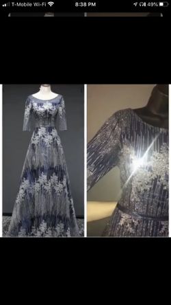 Because blue dress all flashy