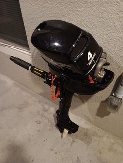 4 Hp 4 Stroke Motor Runs Good.APS Motor