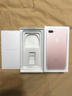 Original Iphone 7 Plus Box Only Rose Gold 32GB