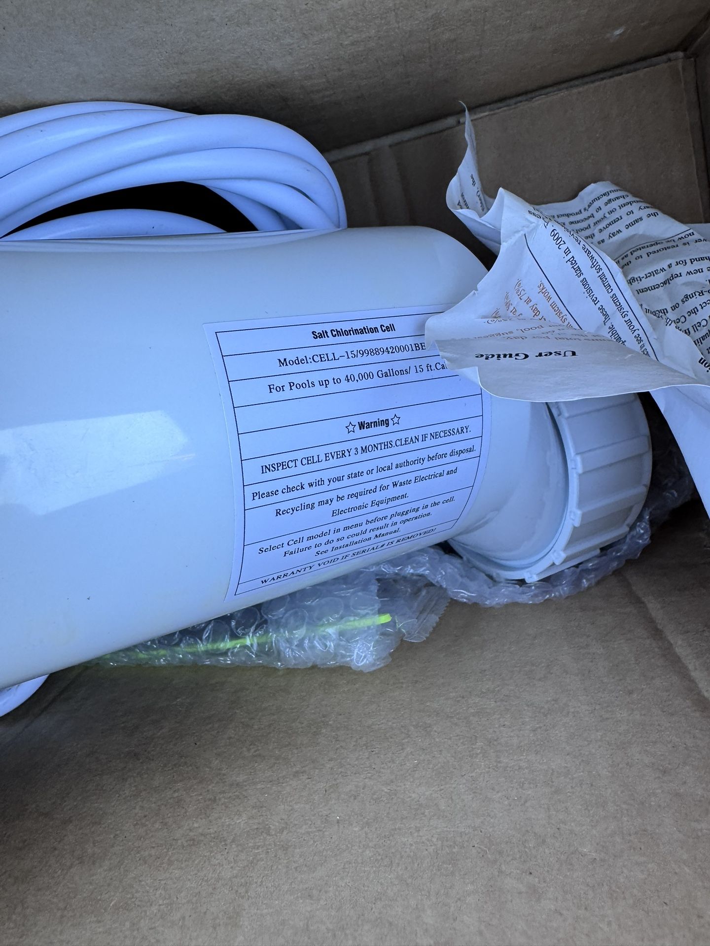 Salt Chlorinator Cell