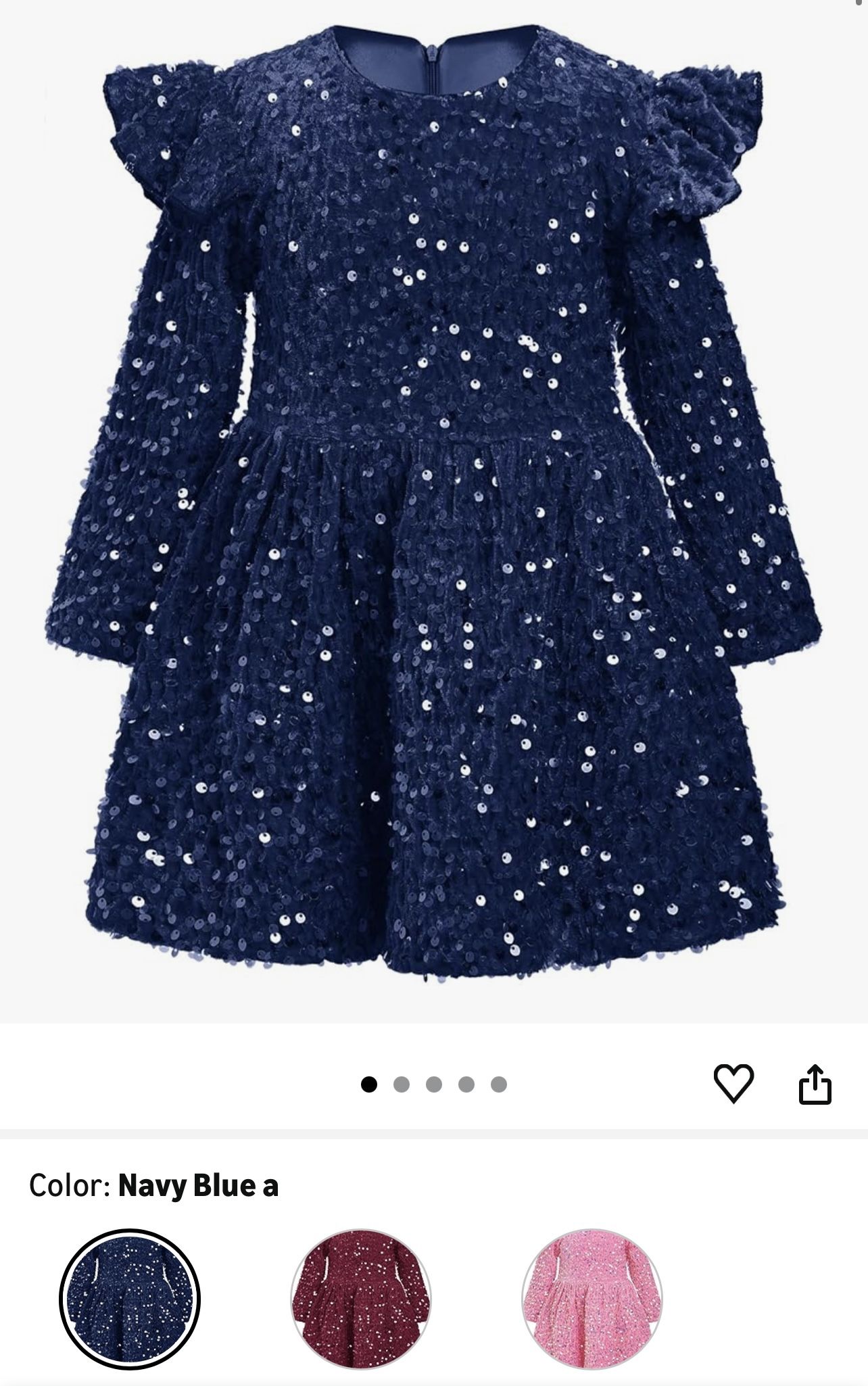 Girls Sequin Dress