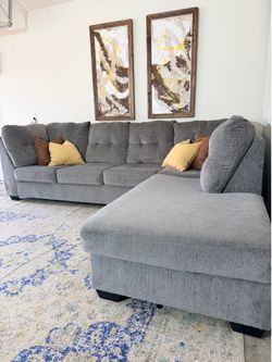 Gray Ashley Furn. sectional L shape couch 🛻Delivery Available 🛻