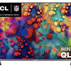 TCL 55-inch 6-Series 4K UHD Dolby Vision HDR QLED Roku Smart TV - 55R635, 2021 Model , Black
