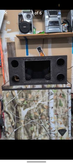 Dual 12" Bandpass Subwoofer Box w/ Radio Shack Subs – Tested & Working