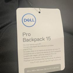 New - Dell Pro Backpack 15”