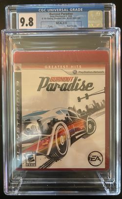 Graded 9.8 A+ PS3 Burnout Paradise