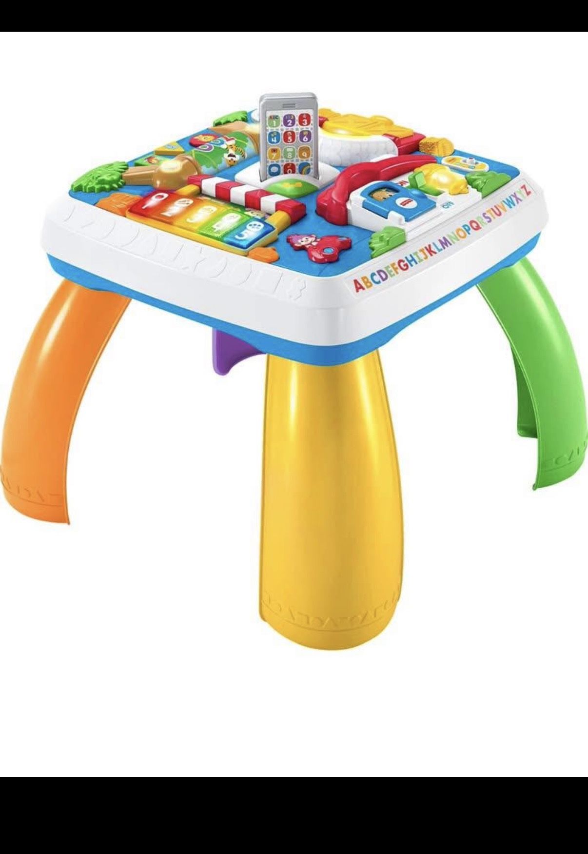 Fisher-Price Baby to Toddler Toy Laugh & Learn Around The Town Learning Activity Table with Music