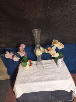 Vases of flowers