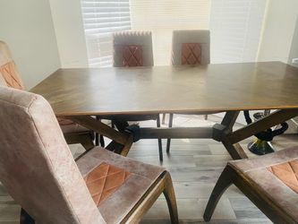 Dining table set one table and six chairs