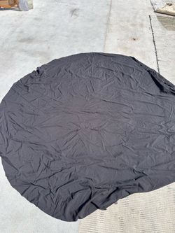 2 Large Round black tablecloth