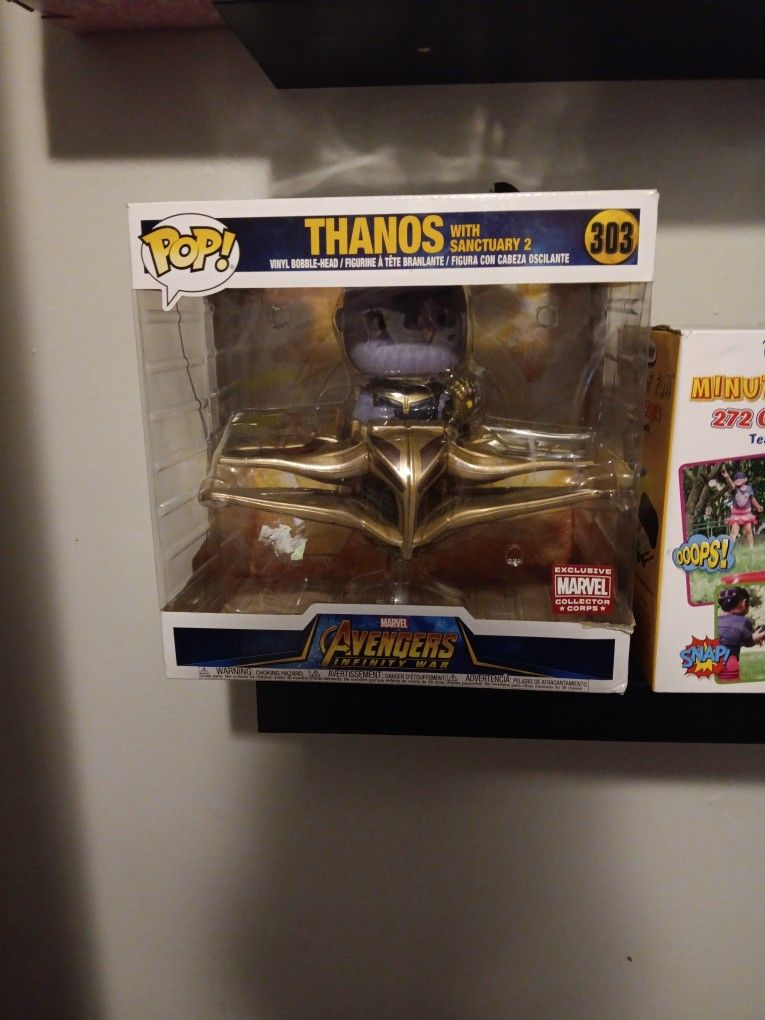 Pop Marvel Thanos With Sanctuary Thanos Pop Bobble Head Thanos