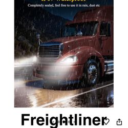 Pair Of Headlights Led With Drl Lights For Freightliner Columbia 