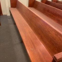 Wooden Church Pew 