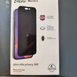 Brand New Zagg Glass Elite Privacy 360 Tempered Glass Screen Protector.