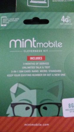 $40 3 Months Unlimited Talk & Text with 8 GB / Celular ilimitado con 8GB mensual por 3 meses
