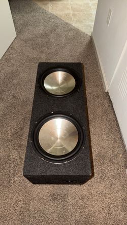 2 12 speaker and the box
