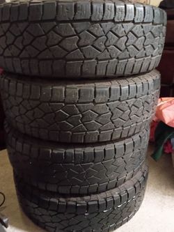 Buckshot Country 245/70R17 tires (no rims)