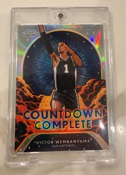 2024-25 Topps Chrome #CC-1 Victor Wembanyama Countdown Complete Spurs MVP