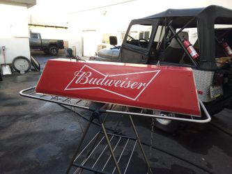Budweiser pool table light