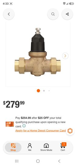 Brass Water Pressure Reducing Valve NR3XL