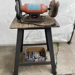 8” Buffer / Grinder w/ Stand  Works 