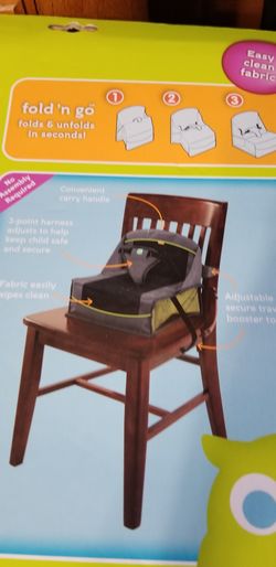 Fold and go travel booster seat
