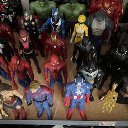 Marvel, DC 12 inch figures $10 each