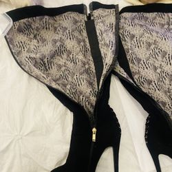 Steven Madden Over The Knee Suede Boots Size 7