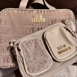 Steve Madden Cross Body Bag With Coin Bag & Make Up Bag