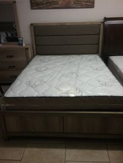 queen bed frame with mattress $449 free delivery