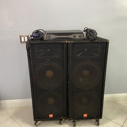2 JBL SF25 With QSC PLX2402 And 25ft Cables
