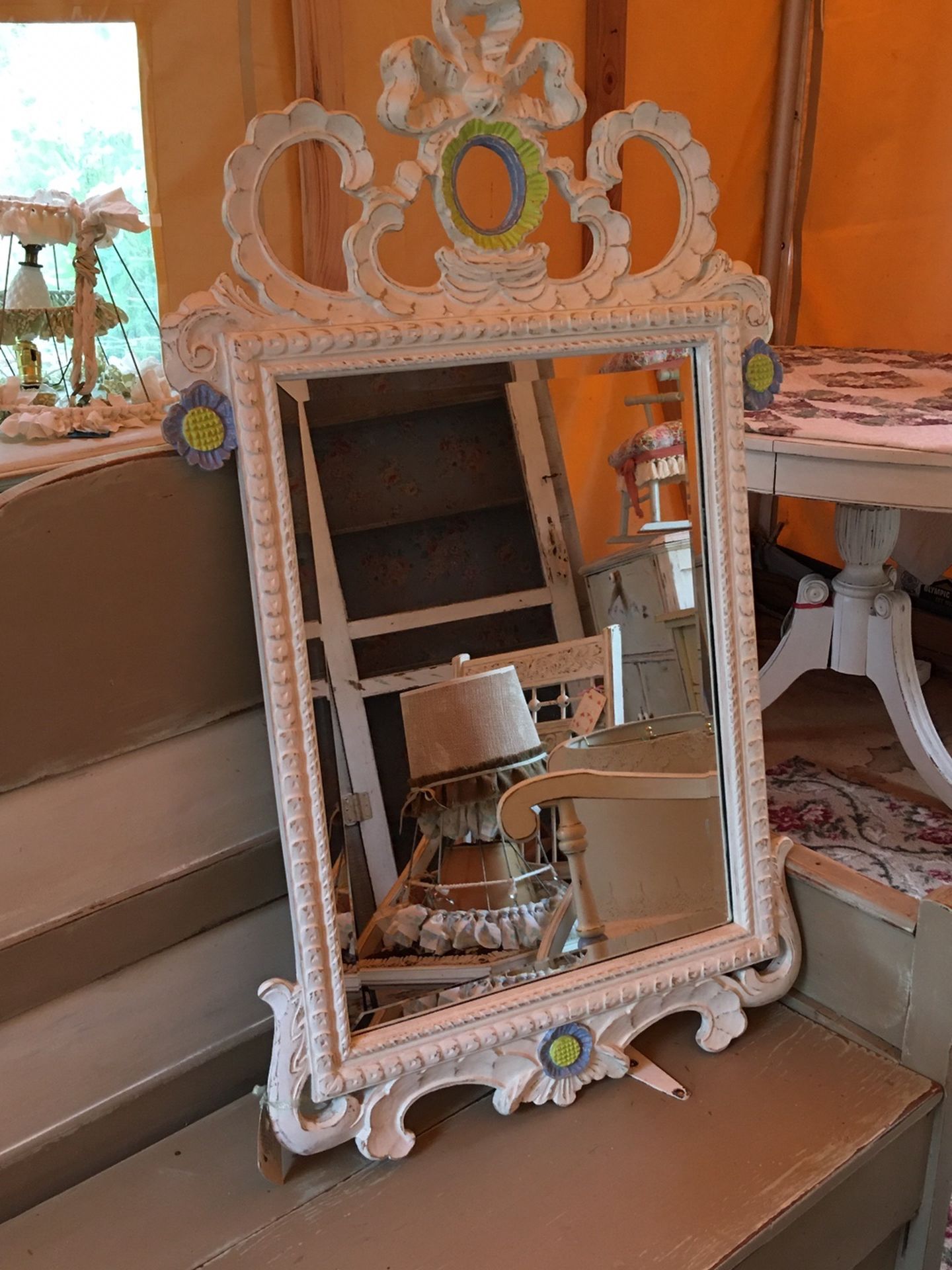 Shabby Chic Vintage Mirror