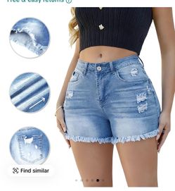 Denim shorts