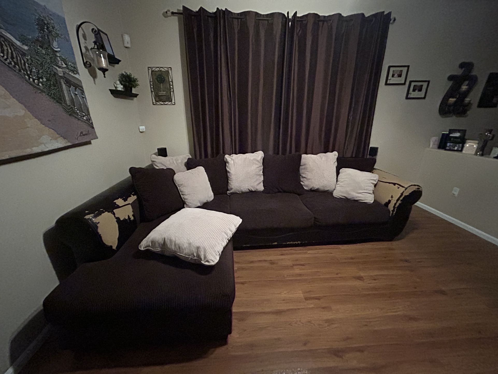 Sectional Couch And Ottoman