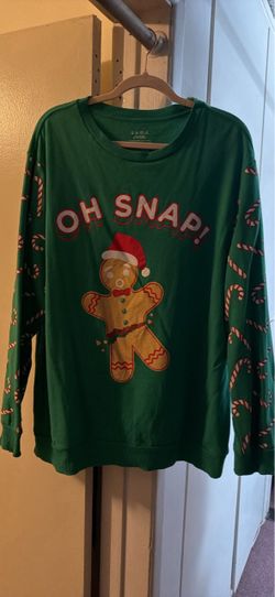Christmas gingerbread man sweater