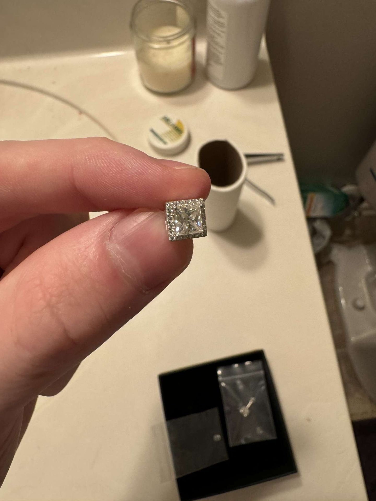 Moissanite Earrings 4.5mm